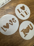 San Valentine Stencil