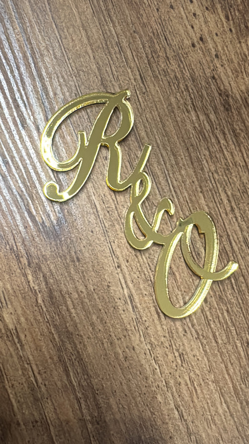 Custome Acrylic Caketopper -3 letras