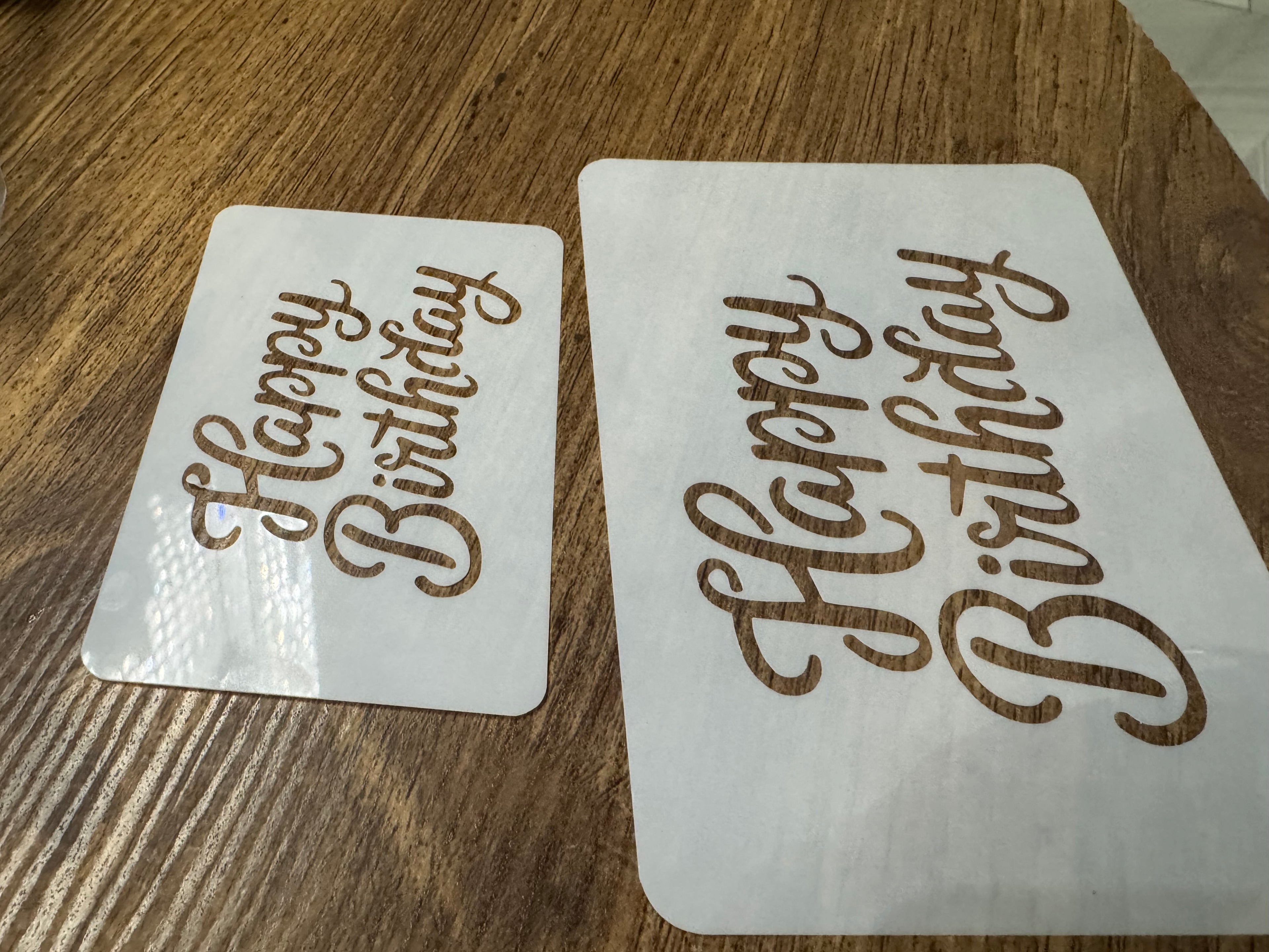 Happy Birthday Stencil