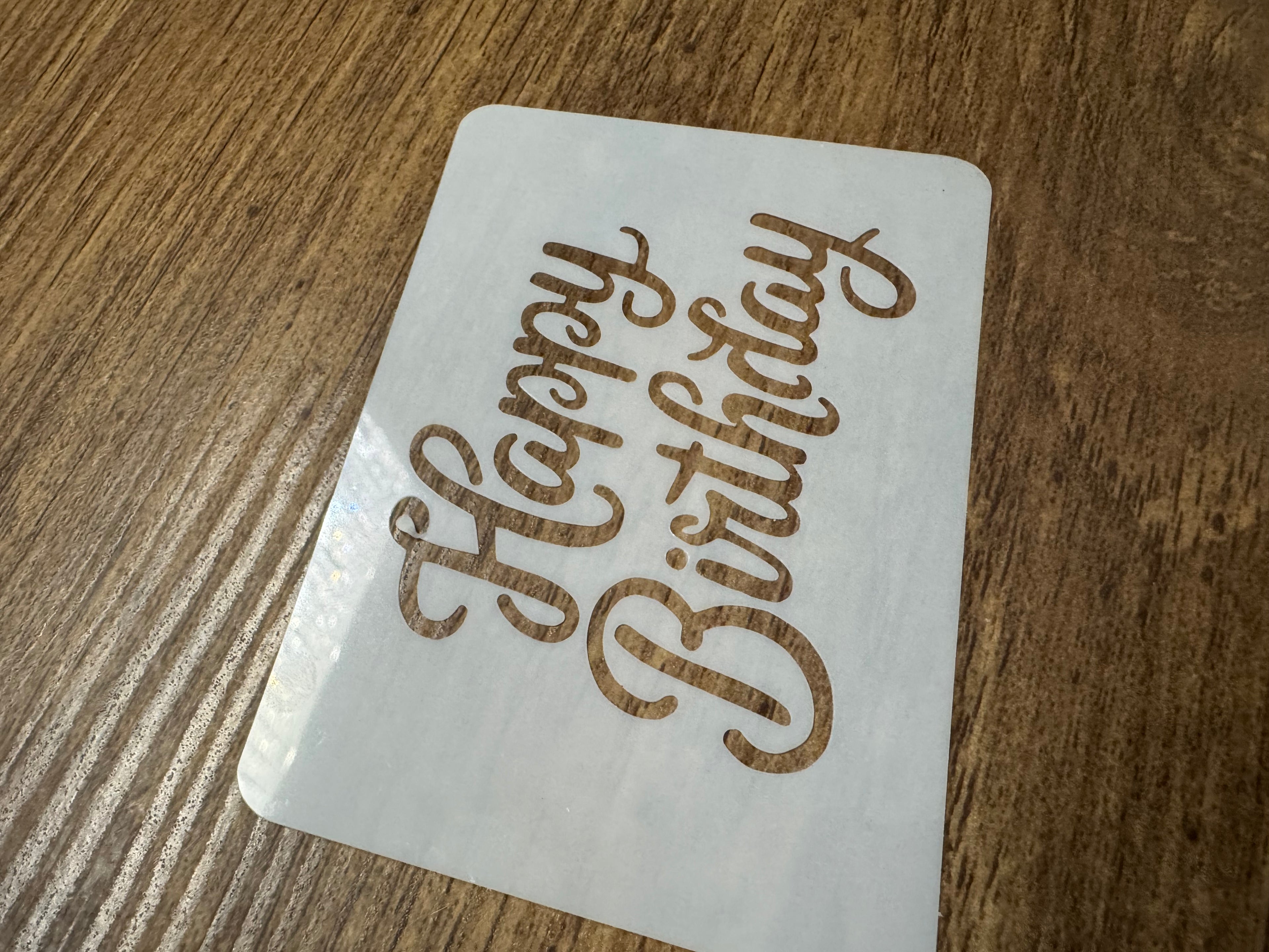 Happy Birthday Stencil